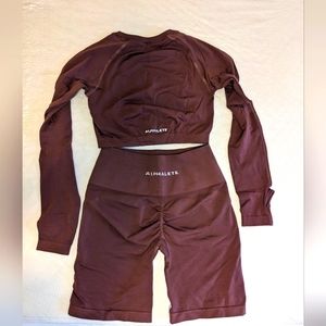 Alphalete Set Seamless Crop & Amplify Shorts